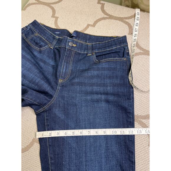 Talbots Simply Flattering 5-pocket Boyfriend Dark wash blue jeans, size 14 - Picture 7 of 12